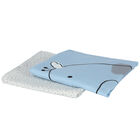 White & Blue Muslin Swaddles ( 2-Pack ), 1, hi-res